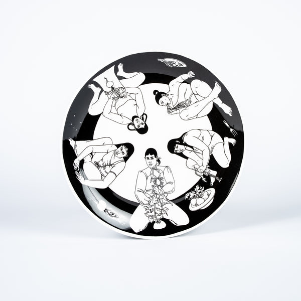 'Dig, Plant, Dig' - Decorative China Plate