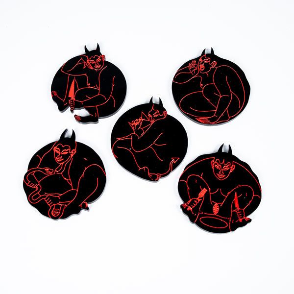 'Bacchanal' Coaster Set