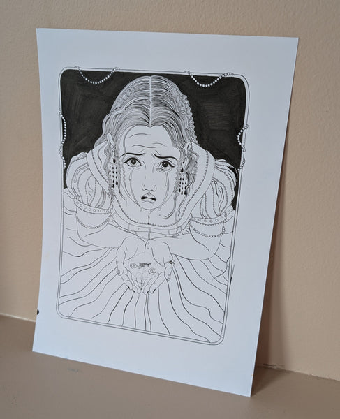 'Days of The Week' - Black and White Original Drawings - Various Designs