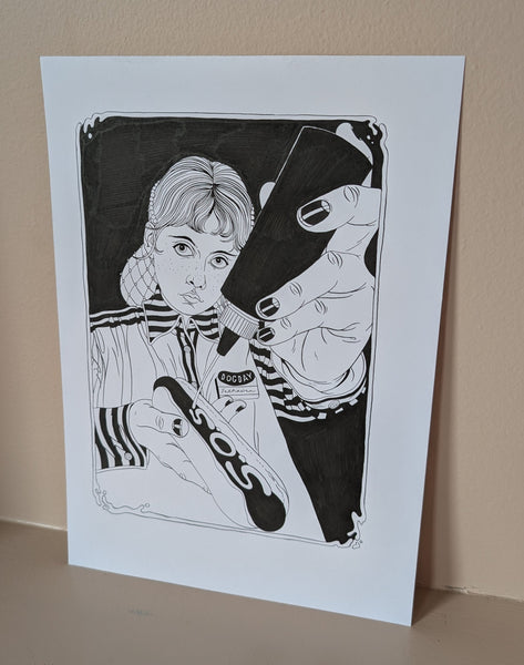 'Days of The Week' - Black and White Original Drawings - Various Designs