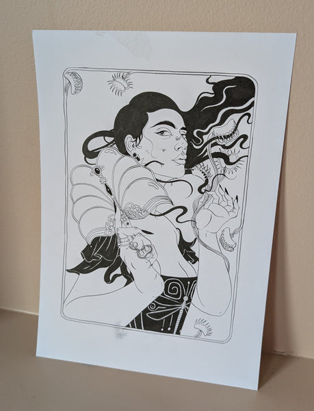 'Days of The Week' - Black and White Original Drawings - Various Designs