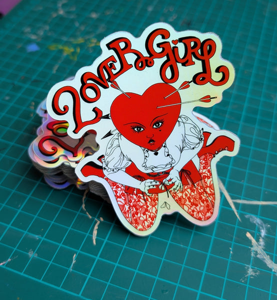 Lovergirl - Holographic Sticker