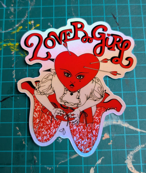 Lovergirl - Holographic Sticker
