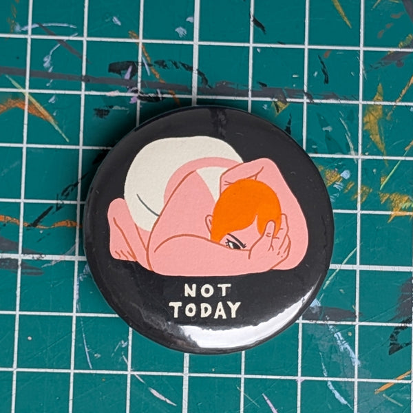 Handpainted button badge