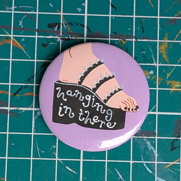 Handpainted button badge