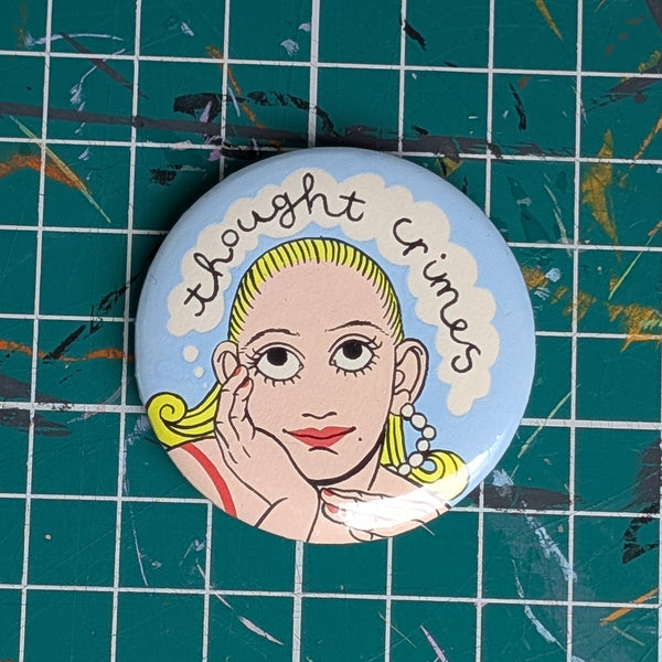 Handpainted button badge