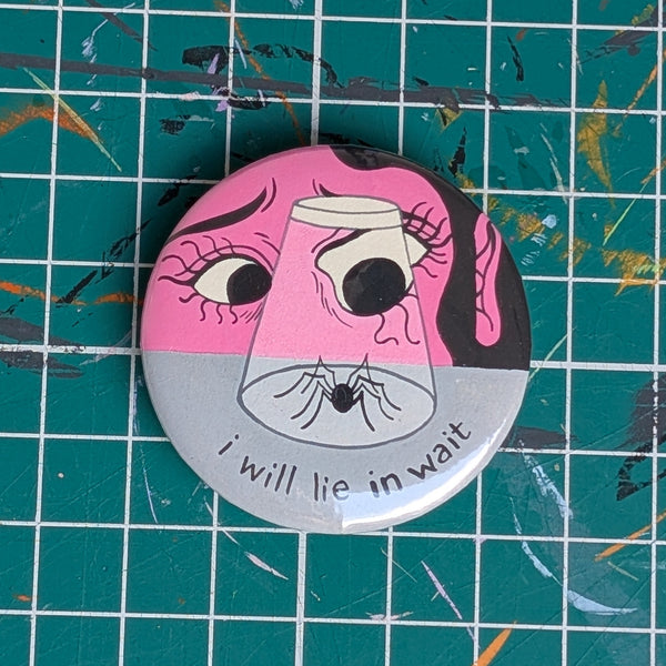 Handpainted button badge
