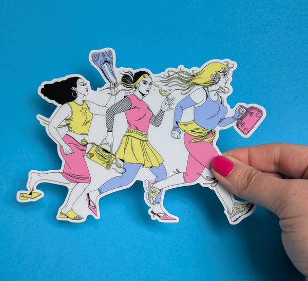 Running - Clear Sticker