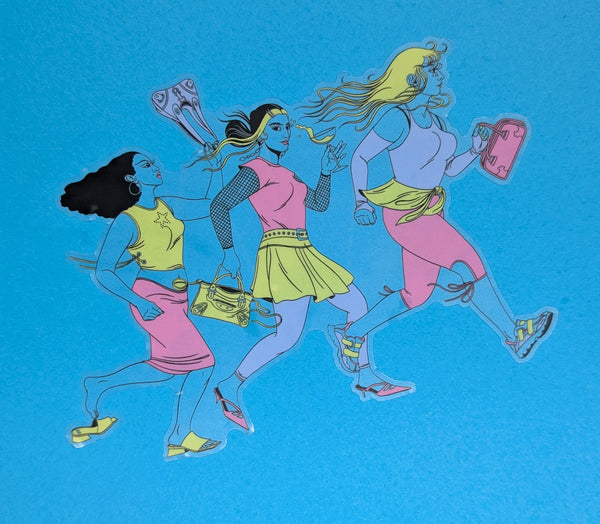 Running - Clear Sticker
