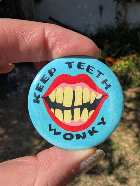 Handpainted button badge