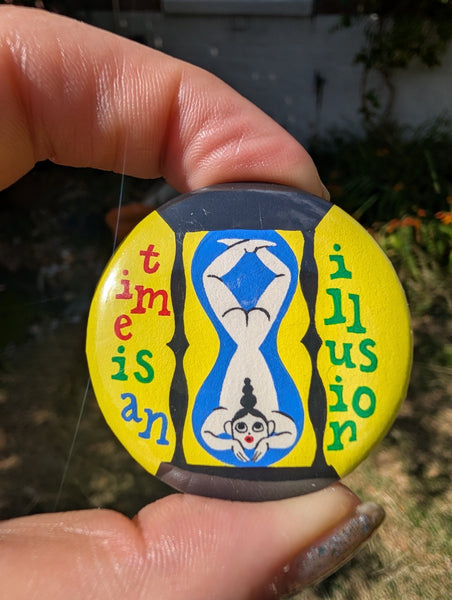 Handpainted button badge