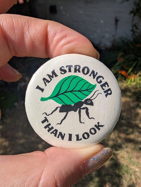 Handpainted button badge