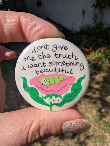 Handpainted button badge