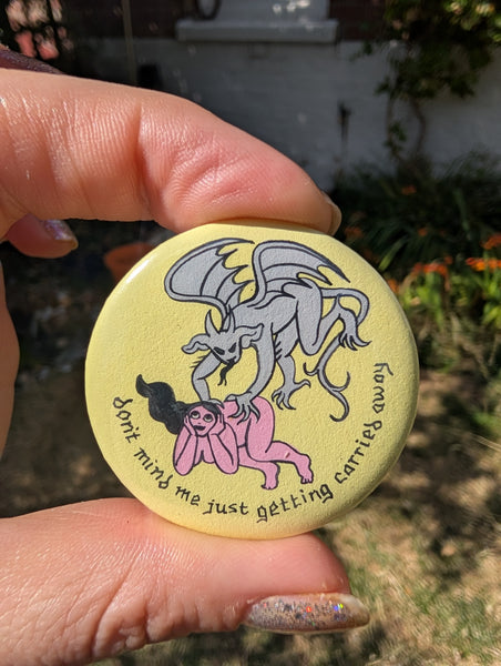 Handpainted button badge