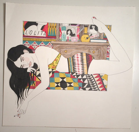 Sunday Girl - Original Watercolour Painting